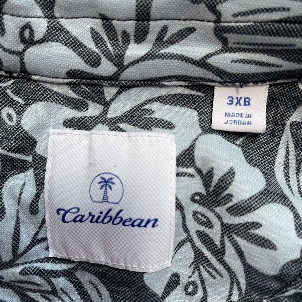 Big Man's Tropical Button down shirt - Picture 2 of 4